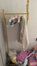 麦瑞迪衣架落地衣帽架卧室多功能挂衣服架置物架结实入户立式简易挂衣架 轻奢金-长60cm 实拍图