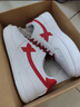 特步情侣男女板鞋小白鞋空军一号冬季革面保暖运动板鞋休闲鞋 实拍图