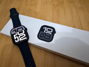 Apple/苹果 Watch Series 10 智能手表GPS款46毫米亮黑色铝金属表壳黑色运动型表带S/M MX263CH/B 实拍图