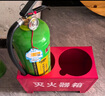 星华安 加厚半截式灭火器底座 干粉3-4公斤可装2具 家庭用消防器材 商用厂店用干粉4kg水基灭火器箱 实拍图
