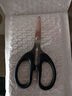 钓鱼剪刀办公家用缝纫剪纸刀不锈钢手工刀剪刀便携式学生用品剪子 黑色不锈钢剪刀 1个装活动款【中号】 实拍图