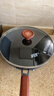 爱仕达（ASD）平底锅 有钛铁不粘煎锅 无涂层铸铁牛排炒菜锅28cm旋风聚能底T8WG 实拍图