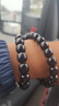 灵月阁溏心老料菩提子手串男款双圈盘玩菩提根佛珠念珠女生文玩手链礼物 北棠双圈 11*10mm 实拍图