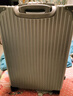 袋鼠（KANGAROO）大容量行李箱男商务出差托运大尺寸皮箱女大号轻便耐用加厚拉杆箱 时尚银【高颜值拉链款】 24英寸 【防刮耐磨】 实拍图