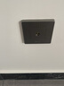 公牛（BULL）G07灰开关插座面板全屋套装暗装86型墙壁电源二三插网线空调面板 电视【星空灰】 插座 实拍图