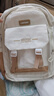 威纳登书包女学生新款初中生高中生大容量旅行背包简约轻便高颜值双肩包 卡其色（不带挂件） 实拍图