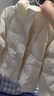 雪中飞短款羽绒服女时尚小个子休闲百搭舒适立领加厚保暖外套 白色  XL  实拍图
