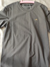 gxg.jeans男装  多色字母绣花基础凉感休闲圆领短袖T恤男 25年夏新品 深灰色 M (170) 实拍图
