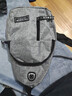 胸包男新款时尚休闲斜挎包户外运动骑行手机包外出旅行百搭单肩包 灰色 实拍图