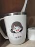 Daisy Leaf 304不锈钢漱口杯一家三口四口刷牙杯亲子牙刷杯儿童洗漱杯牙缸杯 实拍图