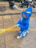 幸福玛丽（Cheerful Mario）大眼狗儿童雨靴防滑防水2025新款男童水鞋宝宝雨鞋卡其内长18cm 实拍图