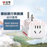 公牛（BULL）旅行转换器插座/转换插头/国外使用/多国旅行插座 德标转国标（国外使用） GN-901G 实拍图