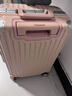 左汀行李箱铝框拉杆箱加厚结实抗压旅行箱登机箱大容量学生密码箱皮箱 茱萸粉 20英寸 ，可登机，适合短途出差 实拍图