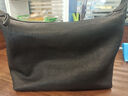 裘真【明星同款】植鞣胎牛皮腋下经典hobo包通勤真皮女包 黑色-小号(胎牛皮版) 小包/大包 实拍图