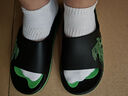 回力运动拖鞋男浴室内户外不易滑厚底凉拖鞋HL39391黑绿色41-42码 实拍图