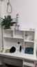 佳家林电脑桌带书架柜一体省空间家用卧室小户型书桌台式学生学习桌子 实木升级【带书架】暖白色100cm 实拍图