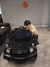 福儿宝奔驰授权大G儿童电动车玩具车可坐人四轮带遥控越野小孩宝宝送礼 四驱黑+减震器+后备箱+皮座+软胎 实拍图