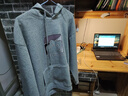 雅鹿卫衣男连帽秋冬季新款重磅帽衫青少年学生宽松大码加绒加厚男卫衣 【加厚】浅灰/挥手猫 加绒 XL ( 建议120斤-140斤可穿 ) 实拍图