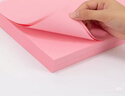 得力（deli）A4 80g浅红色粉色复印纸 彩色非厚卡纸儿童手工纸剪纸打印纸 凭证打印  500张/包7788【经典热销】 实拍图