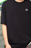 安踏（ANTA）【快干棉】T恤男女同款2025夏季情侣吸湿排汗LOGO宽松休闲短袖t恤 【小logo】基础黑8125-6 3XL /男190 实拍图