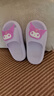 猪爸爸儿童拖鞋女童夏季2025新款室内防滑6-12岁三丽鸥宝宝亲子拖鞋紫19 实拍图