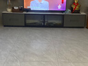 松柏客实木电视柜茶几组合客厅家用2026新款轻奢小户型落地岩板电视机柜 2.4米电视柜 高级灰 实拍图