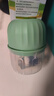 绞蒜器电动蒜泥捣碎器电动拉蒜器搅碎器葱姜蒜粉碎器打蒜末神器多功能小型家用料理绞肉机 加强电机 0.26L 2页刀塑料杯（颜色随机） 实拍图