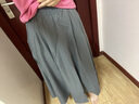 半身裙子女夏季2025新款山本文艺法式收腰中长款学院风大摆伞裙子 奶茶灰【山本裙】 均码 （80-140斤） 实拍图