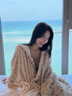 族玛士赵露思同款珊瑚绒睡袍女士秋冬季斗篷披肩睡衣加绒加厚冬天居家服 M 实拍图
