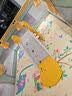 乖乖熊儿童宝宝家庭小型可折叠滑滑梯 家用0-2岁小孩幼儿园玩具游乐场 【黄】萌萌狮单滑梯（0~2岁） 实拍图