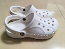 CROCS卡骆驰洞洞鞋贝雅男鞋女鞋轻便耐磨一脚蹬拖鞋休闲鞋|10126 白-100 39 (240mm) 实拍图