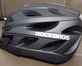 洛克兄弟（ROCKBROS） 骑行头盔带风镜山地公路自行车头盔男女一体成型炫彩安全帽 渐变紫 ：58-62cm 灰色镜片 实拍图