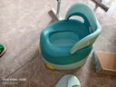 世纪宝贝（babyhood）儿童马桶坐便器 男女宝宝卡通小马桶 稳固大靠背114淘气鸭 天蓝 实拍图