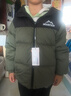 雪中飞【双面穿】儿童羽绒服冬季轻薄男女童面包服羽绒服橄榄灰绿140cm 实拍图
