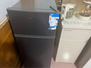 荣事达（Royalstar）小冰箱小型家用出租房双门一级能效宿舍冷藏冷冻两用节能电冰箱 86A158【一级能效】【三天不到1度电】灰 实拍图