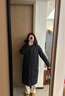 坦博尔高充绒泡芙连帽羽绒服女中长款加厚保暖冬天小个子外套TBF530780D 黑色 2XL (180) 实拍图