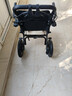 康倍星（COVNBXN）轮椅折叠轻便老人专用旅行便携式老年手推代步车医用家用BZ 11拉杆豪华转印款-12英寸蜂窝轮-拆洗坐垫-BZ 实拍图