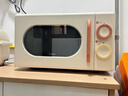 美的小滋味系列微波炉变频家用小型奶油风百搭复古转盘式一级能效低频轻音20L预制菜加热（M2H1） 实拍图