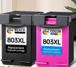 绘威803XL墨盒黑彩色可加墨 适用惠普HP Deskjet 1111 1112 2130 2131 2132 2623 2621 2622打印机墨盒 实拍图