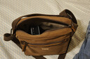 Troop单肩包男复古休闲简约实用竖版斜挎包包欧美潮包单肩斜跨包随身包 棕色TRP0218 实拍图