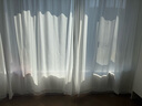 铭聚布艺（MINGJU）透光不透人客厅阳台挂钩窗帘韩国纱白色3.0米宽*2.4米高1片 实拍图