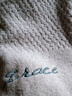 洁丽雅（Grace）7A抗菌毛巾纯棉吸水素色柔软洁面巾擦脸巾 单条装 深蓝灰色  实拍图