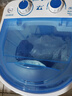 长虹洗衣机4.5KG宝宝家用成人小迷你洗衣机小型出租屋两用洗袜子半自动洗成人内衣裤夏天短袖薄款衬衣 4.5公斤蓝色【洗涤】 实拍图