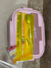 优泊仕316L不锈钢小学生饭盒专用儿童分格餐盘带盖食堂餐盒食品级便当盒 316小号二格兰迪粉兔子+同款勺筷 实拍图