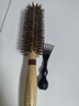 Creative art卷发梳子女男内扣梳猪鬃毛直发卷发梳木梳造型梳滚梳理发梳直纹款 实拍图