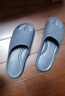 京东京造【真防滑】浴室拖鞋eva防臭老人孕妇新款拖鞋男士星空黑43-44 实拍图