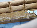 李记花果山沙发垫夏季凉垫麻将凉席沙发坐垫麻将块凉席竹席防滑垫贵妃可定制 窄边碳化色【双牛筋+防滑底】 55*220cm 实拍图
