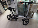 大行（DAHON）K3plus折叠自行车超轻铝合金16英寸9速城市碟刹通勤车KAA693 黑白【内折版】 实拍图