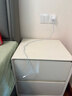 锦汐床头柜实木奶油风收纳柜卧室2025新款床边柜简约轻奢高级感置物柜 京仓-45CM-双抽 实拍图