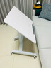 JOYSEEKER 移动桌 移动电脑桌 移动学习桌 移动演讲台 可折叠可翻转 【半价清仓 翻转款】白色/经典梯形面板 实拍图